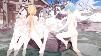 "The Enlightened One’s Hot Springs Rendezvous Part 1 - Ningguang, Shenhe: The Lovemaking of the Sweetheart"