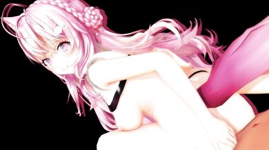 "Sexual intercourse with a beautiful girl, Hakui Koyori, in the bedroom"