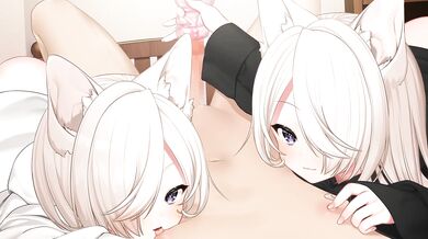 The fox girl with soft hands gives you an amazing handjob and makes your whole body tingle in delight.