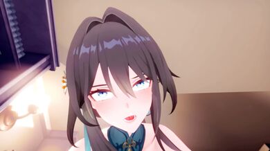 "Teacher Xiaojing, fuck me hard with your big cock!"