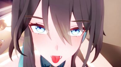 "Teacher Xiaojing, fuck me hard with your big cock!"