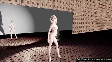 Watch as a beautiful nude model is covered in tarantulas!