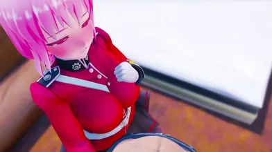 'Petite Nightingale Ridden Hard on the Rail'