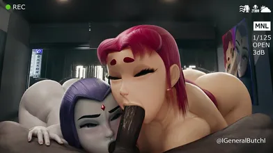 'Mouth-watering MILFS get their balls sucked by slutty whores in a wild office party'