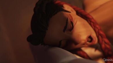 "Goblin-like Werewolf Loves the Cowgirl's Frenzied Pounding on her Mighty Mountain, Taking in All of Narr's Cum"