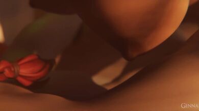 "Goblin-like Werewolf Loves the Cowgirl's Frenzied Pounding on her Mighty Mountain, Taking in All of Narr's Cum"