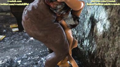 'Futa on Female: Tina Armstrong Gets Fucked by a Demon Monster, Her Belly Bulging with His Cock'