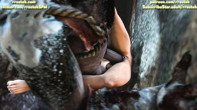 'Futa on Female: Tina Armstrong Gets Fucked by a Demon Monster, Her Belly Bulging with His Cock'