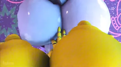 "Girls Who Love It Rough: Chica and Roxxanne's Anal Farting Orgasm"