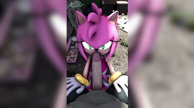 'Busty Amy Struts Her Stuff in the Dark Alleyway'