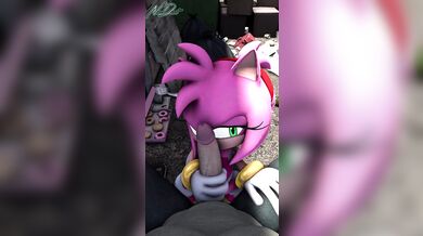 'Busty Amy Struts Her Stuff in the Dark Alleyway'