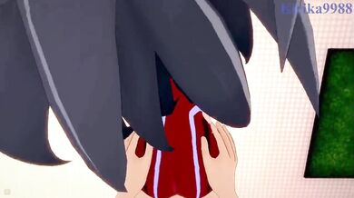 'My Hentai Academy - Momo Yaoyorozu and I have steamy sex in the women's restroom.'