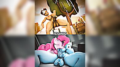 'Applejack vs Rainbow Dash (Futa)'