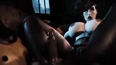 'Seductive Alcina Dimitrescu, 18, Enjoys Red Wine in the Shower - Hentai HMV'