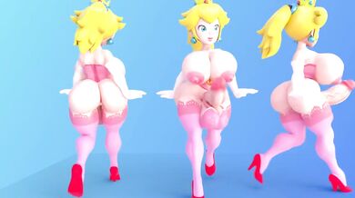 'Mario Karting with Little Peach '
