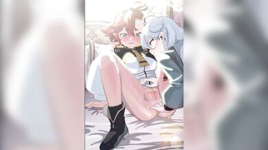 "Anal Fingering with Miorine and Suletta - An Unforgettable Hentai Experience!"