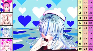 'Pleasure Island - Aqua and Ayame's Splashing Orgy in Holographic World!'