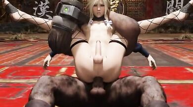 "Mako&aposs dirty fantasies about Tifa come to life in the form of a well-endowed Cid "