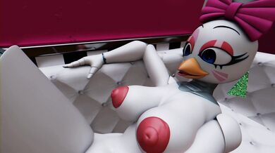 'Bored Chick can't keep still while getting fucked in every hole'