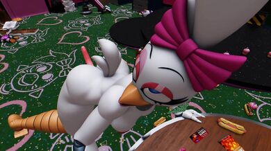 'Bored Chick can't keep still while getting fucked in every hole'