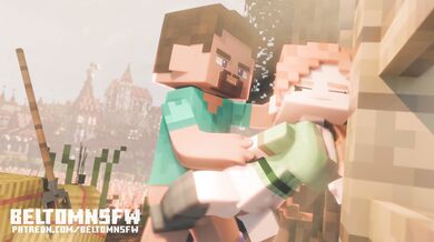 "Minecraft Steve Fucks Alex in Animated Beltom NSFW Adventures!"