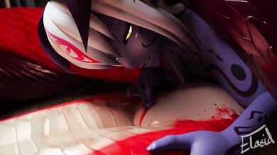 'Unbridled Desire in a Temptress's Embrace - Lamia V' or, 'Innocent Beauty Devoured by the Serpent Queen - Elasid'