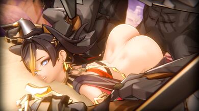 "The Mischievous Nympho Vampire's Thirsty Breasts Slake Their Desires!"