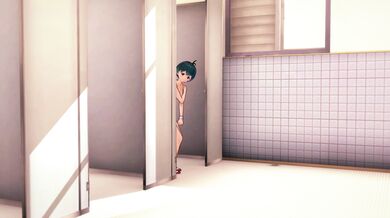 'Sexy blonde caught peeing in public toilets, gets spied on by horny men'