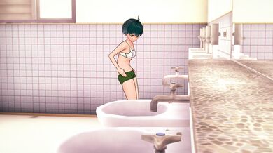 'Sexy blonde caught peeing in public toilets, gets spied on by horny men'