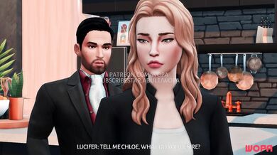 "Chloe is caught in a fiery hentai gangbang with Lucifer and his friends."