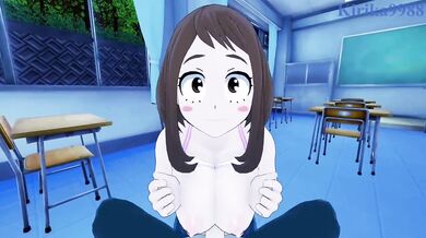 'Teacher's Pet: Ochako Uraraka's Secret Night of Sex with My Hero Academia Students'
