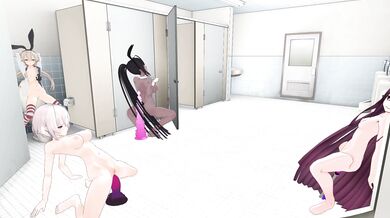 'Public Restroom Debauchery: Girls Gone Wild in the Stalls'