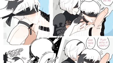 'Kaine takes control of his massive cock in the bedroom'