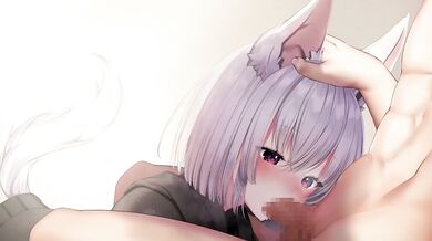 The naughty fox meets her human girlfriend for a sexy time, but things get a little messy when they accidentally spill milk all over the place.