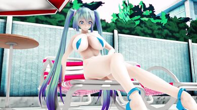 Rewritten as: "Miku and Gumi - Poolside Bugs (4k) [Hentai PORN]"