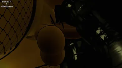 Busty MILF gets pounded by her son's toy chest, resulting in a massive orgasm.