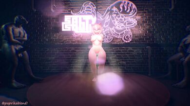 Rewritten as: "Amy ventures into the naughty nightclub and gets taken down".