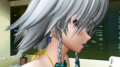 This is a porn video of a beautiful girl named Sakuya who offers special services to guests who tip her well.