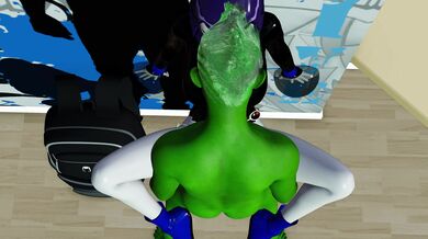 'The Ultimate Ménage à Trois: Beast Boy, Raven and the Wall Engage in a Steamy Sexual Encounter while Enjoying an Erotic Audio Experience'