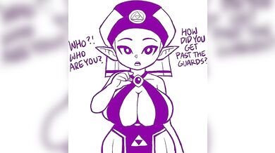 "Sexy Zelda Bound to the Dungeon Wall"