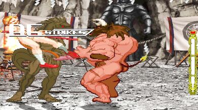 Minotaur Dominates Sonson in Hentai Threesome