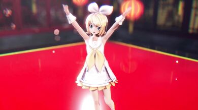 'Kagamine Rin Strips Down for her Onee-Chan Fan Club!'