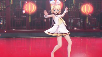 'Kagamine Rin Strips Down for her Onee-Chan Fan Club!'