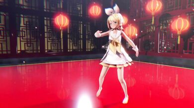 'Kagamine Rin Strips Down for her Onee-Chan Fan Club!'