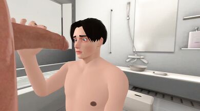"Inside the Bathroom Stall - Mike's Hidden Hand Job"