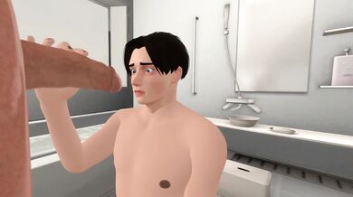 "Inside the Bathroom Stall - Mike's Hidden Hand Job"
