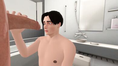 "Inside the Bathroom Stall - Mike's Hidden Hand Job"