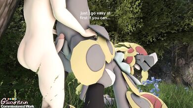 'Mutual Pleasure between a Muscular Man and a Ferocious Kommo-o'