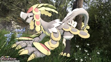 'Mutual Pleasure between a Muscular Man and a Ferocious Kommo-o'