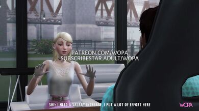 "Blonde Cheating on Her Boyfriend with Her Boss for Money - A Tale of Lust and Greed"